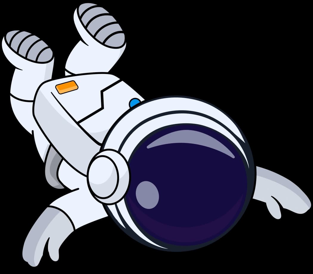 HYST astronaut character floating
