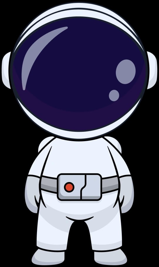 HYST astronaut character standing on platform